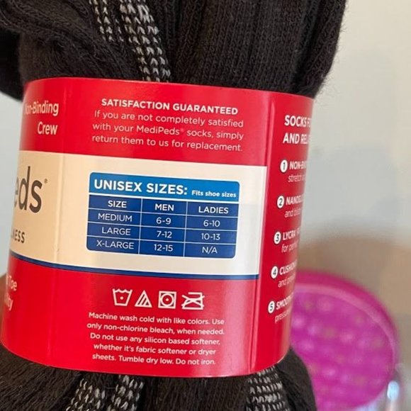 Medi Peds Socks -XLarge-Black - Picture 2 of 6